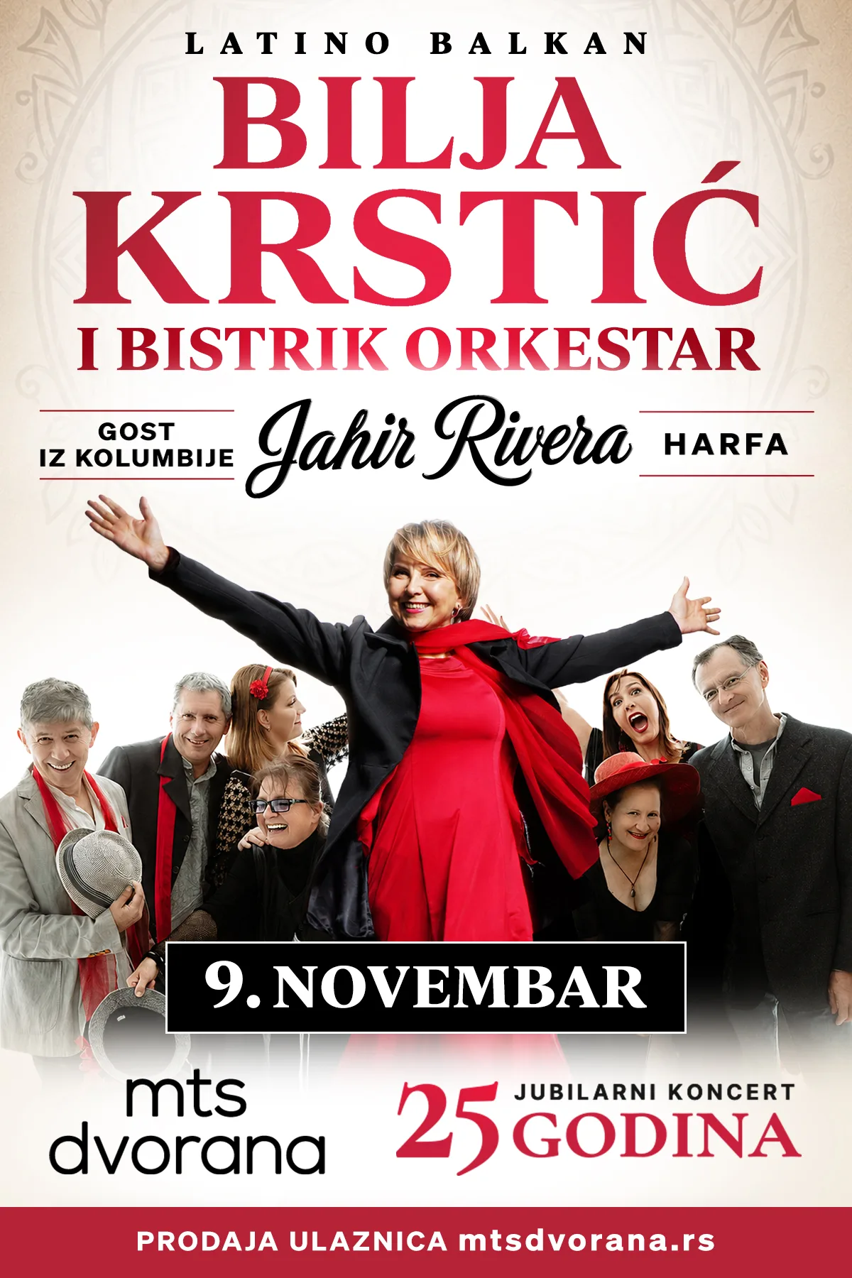 Plakat za BILJA KRSTIĆ I BISTRIK ORKESTAR