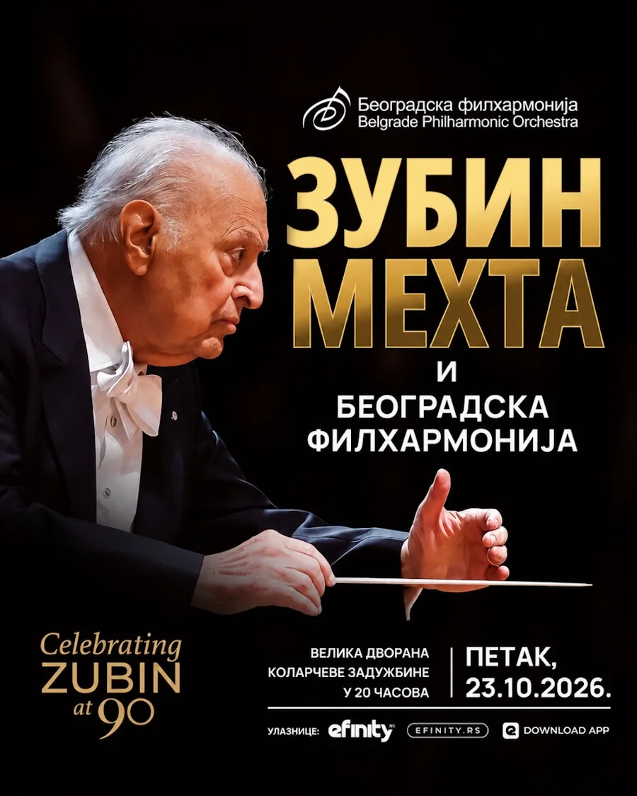 Zubin Mehta i Beogradska filharmonija plakat
