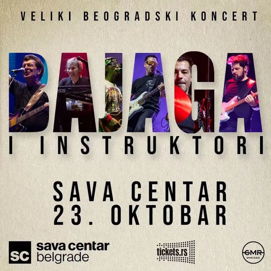 Bajaga i Instruktori koncert plakat