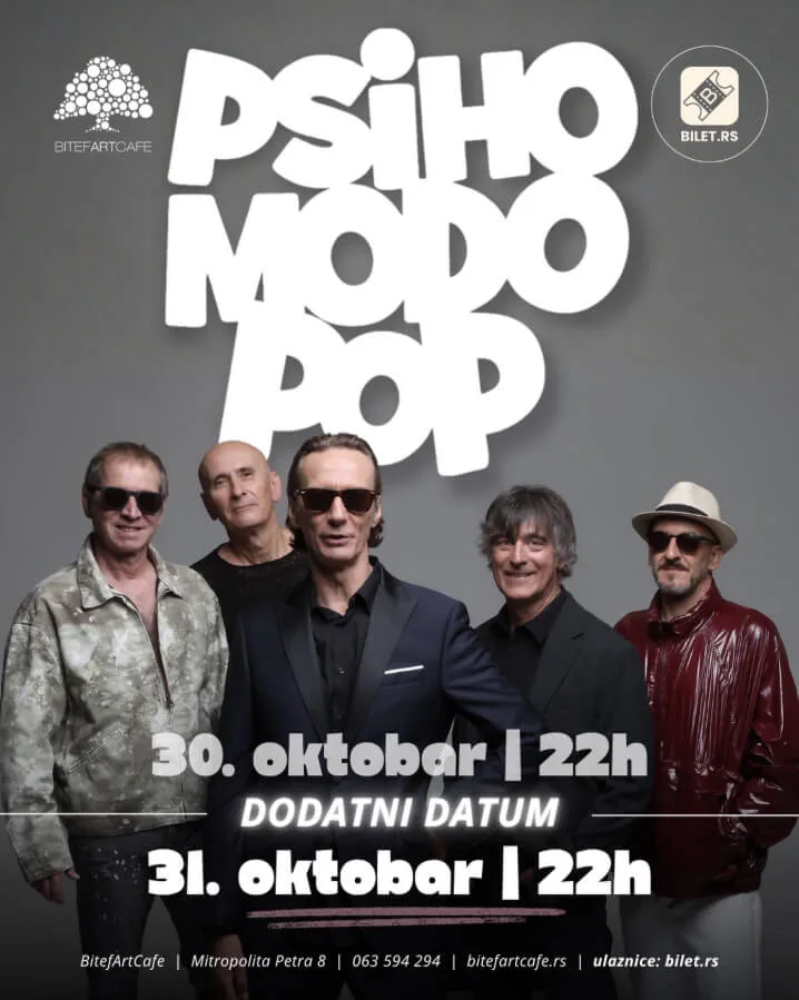 Psihomodo pop koncert plakat