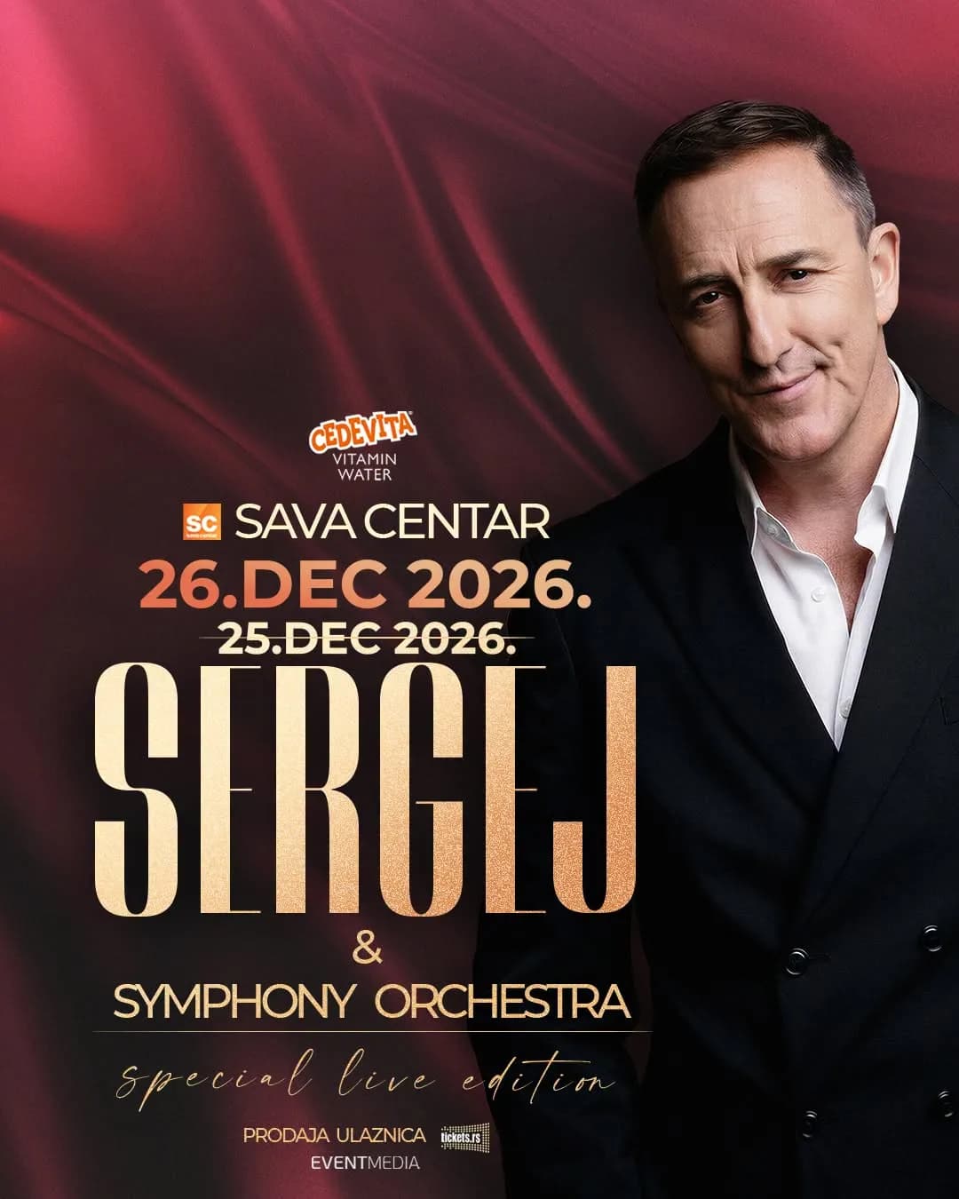 Sergej Ćetković koncer plakat