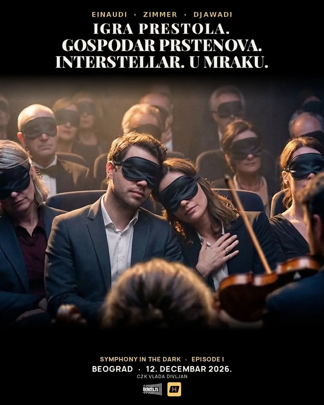 Simfonija u mraku, plakat