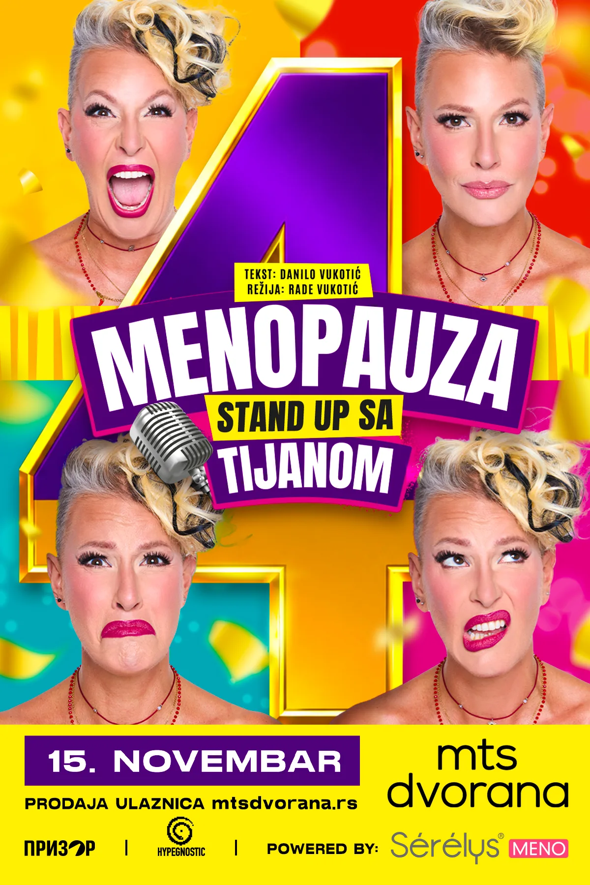 Plakat za STAND UP SA TIJANOM - MENOPAUZA