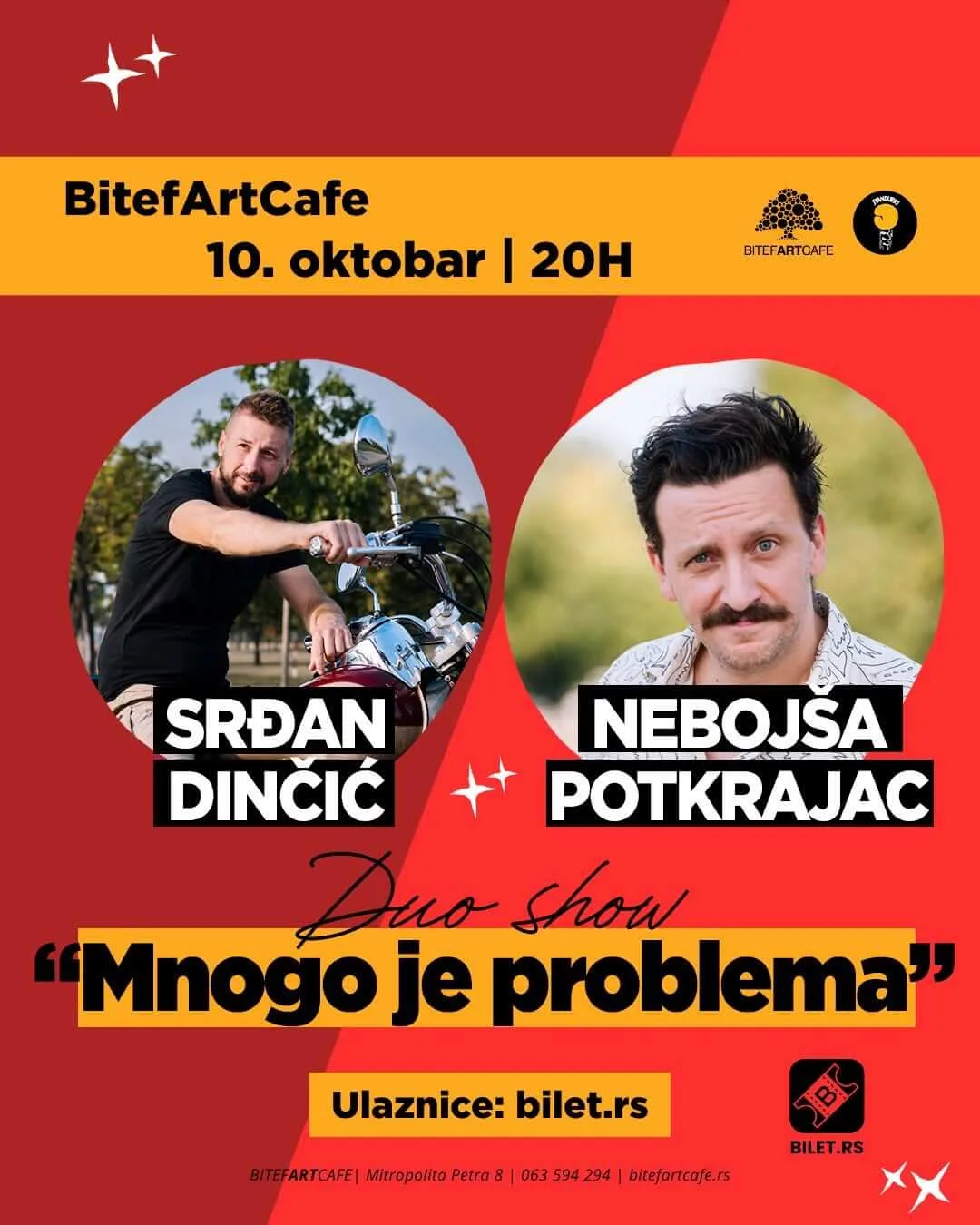 Srđan Diničić i Nebojša Potkrajac plakat