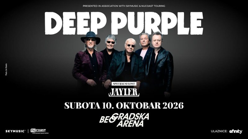 Deep Purple Beograd Koncert 2026 plakat